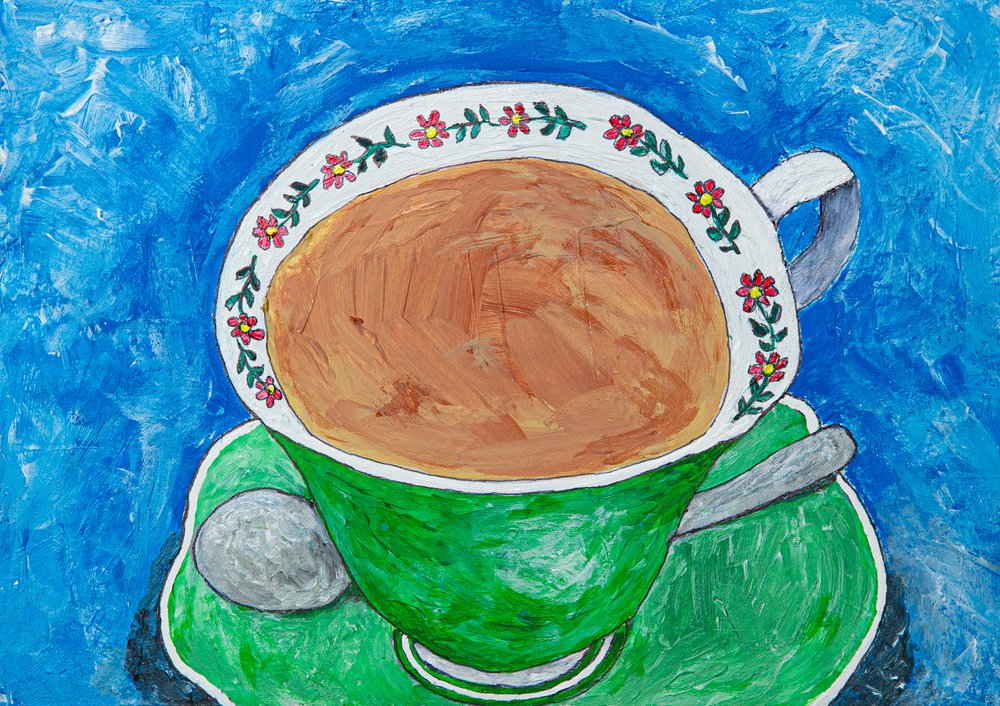 Blumenteetasse von Dale Hefer & Family