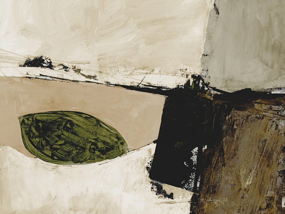 Erdiges Abstraktes Landschaftsbild von Dan Hobday