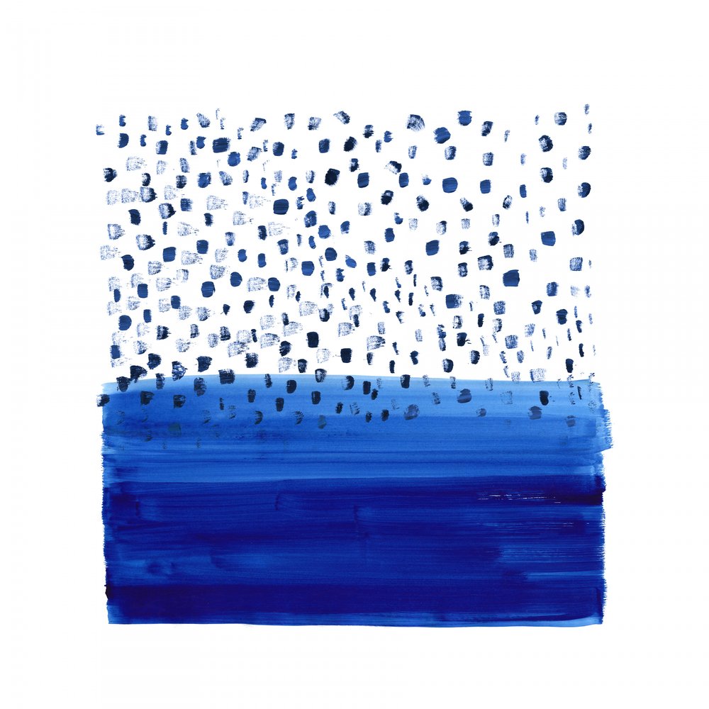 Abstrakter Blauer Horizont von Danushka Abeygoda