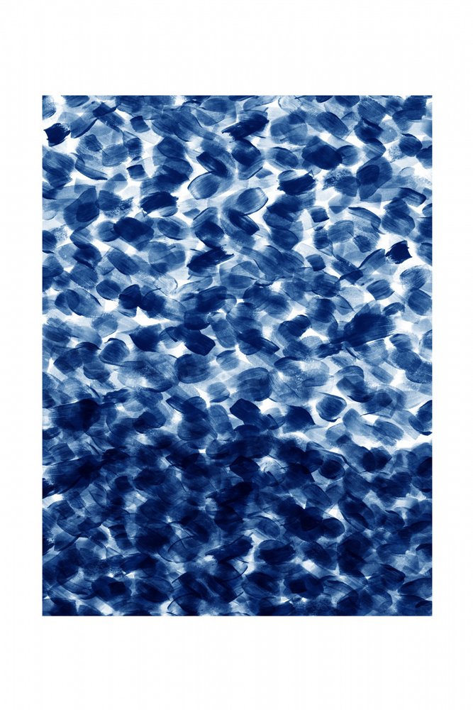 Indigo abstraktes Muster von Danushka Abeygoda