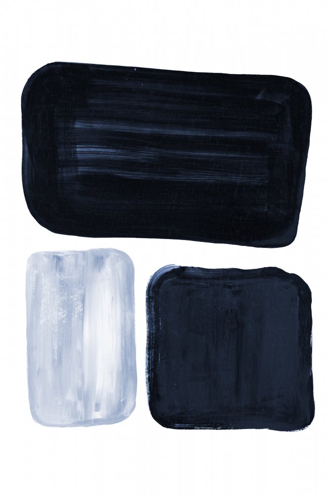 Minimalistische blaue Blöcke von Danushka Abeygoda
