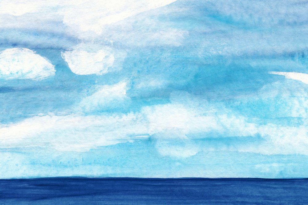 Gelassene blaue Meereslandschaft von Danushka Abeygoda