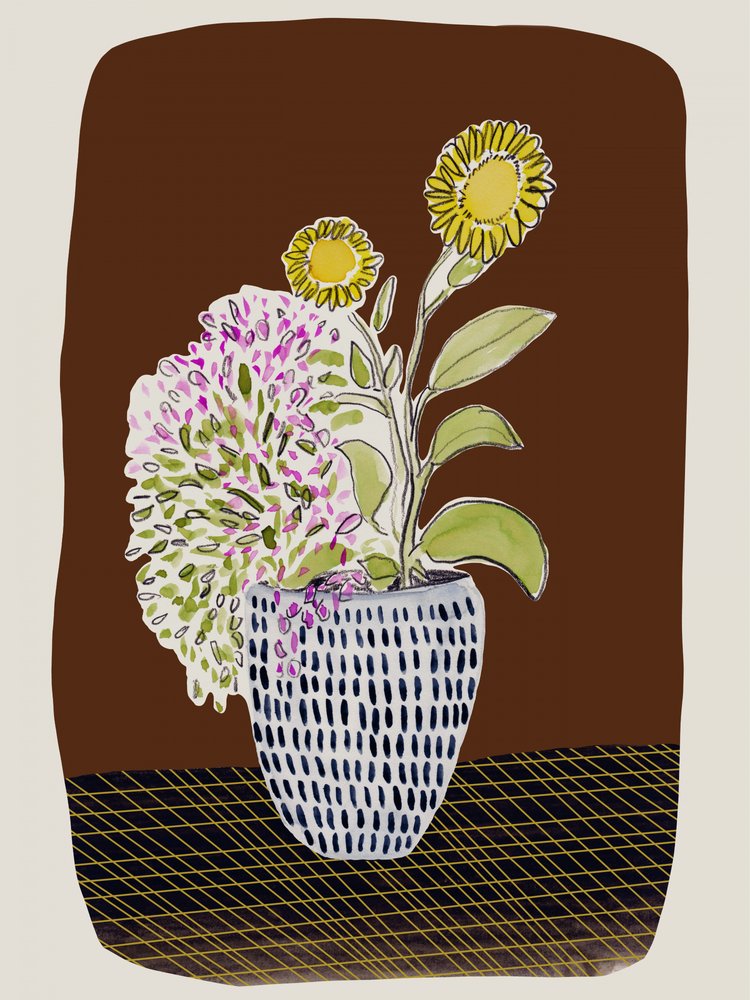 Sonnenbeschienene Blumen von Danushka Abeygoda
