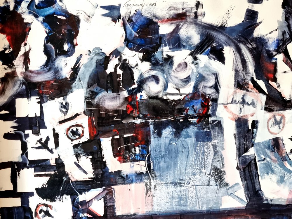 Kühnes urbanes Abstrakt von David Antonides