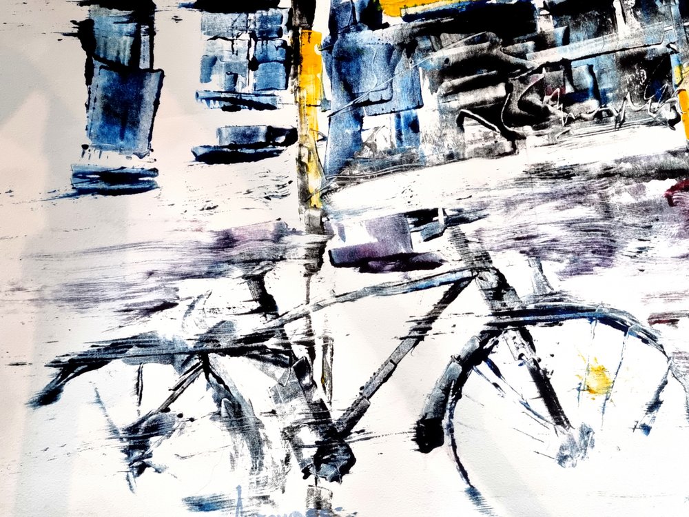 Urbanes Fahrrad-Abstrakt von David Antonides