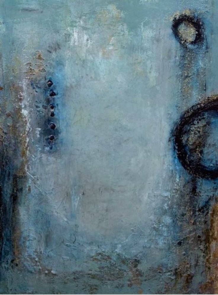 Blaue Abstrakte Texturen von Deb Chaney