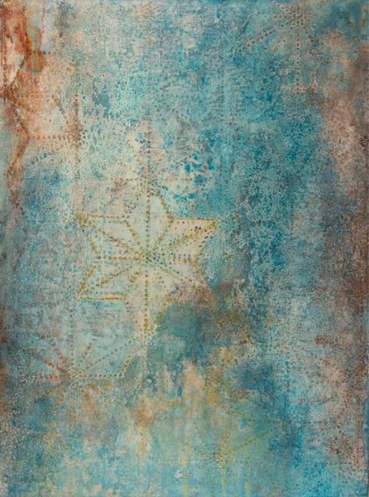 Verwitterte Blaue Sterne von Deb Chaney