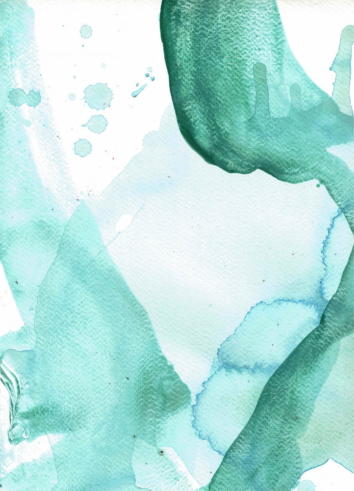 Fließendes Aqua-Abstrakt von Deb Chaney