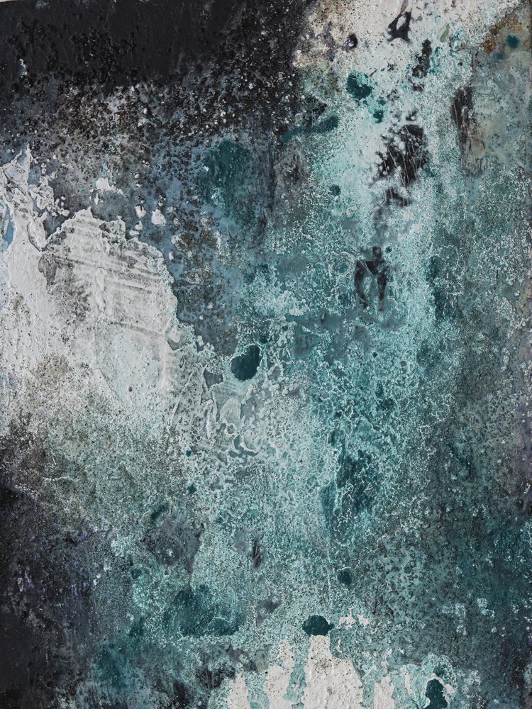 Gefrorene Teal Texturen von Deb Chaney