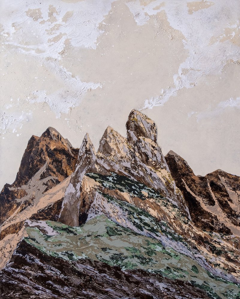 Erdige Texturierte Berge von Denise Quah