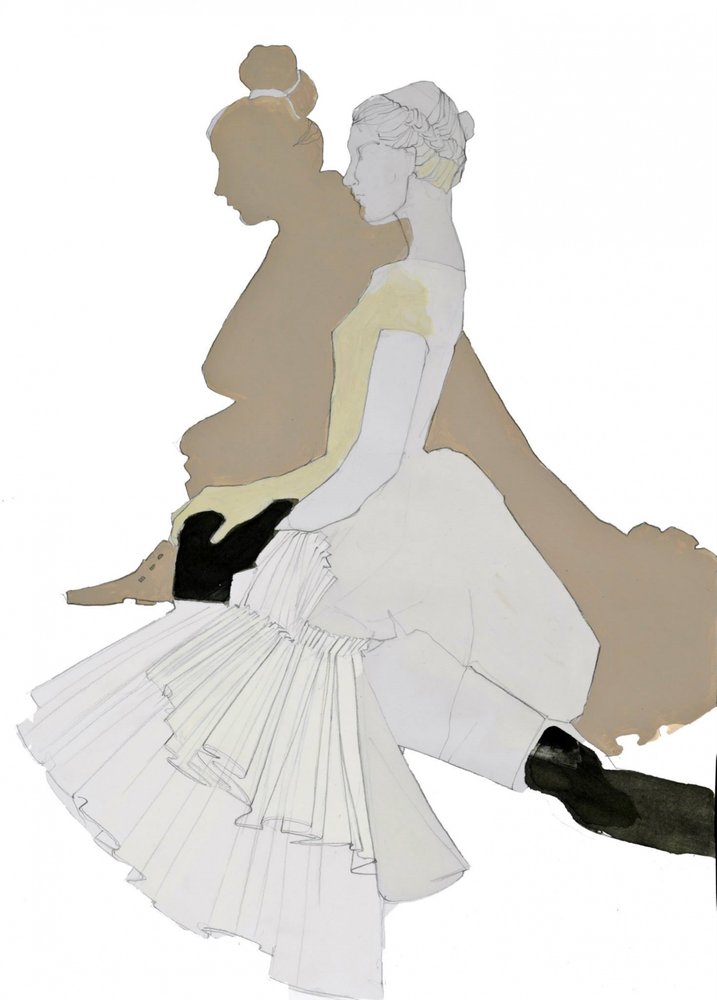 Elegante Tänzer-Silhouette von Doris Schmitz