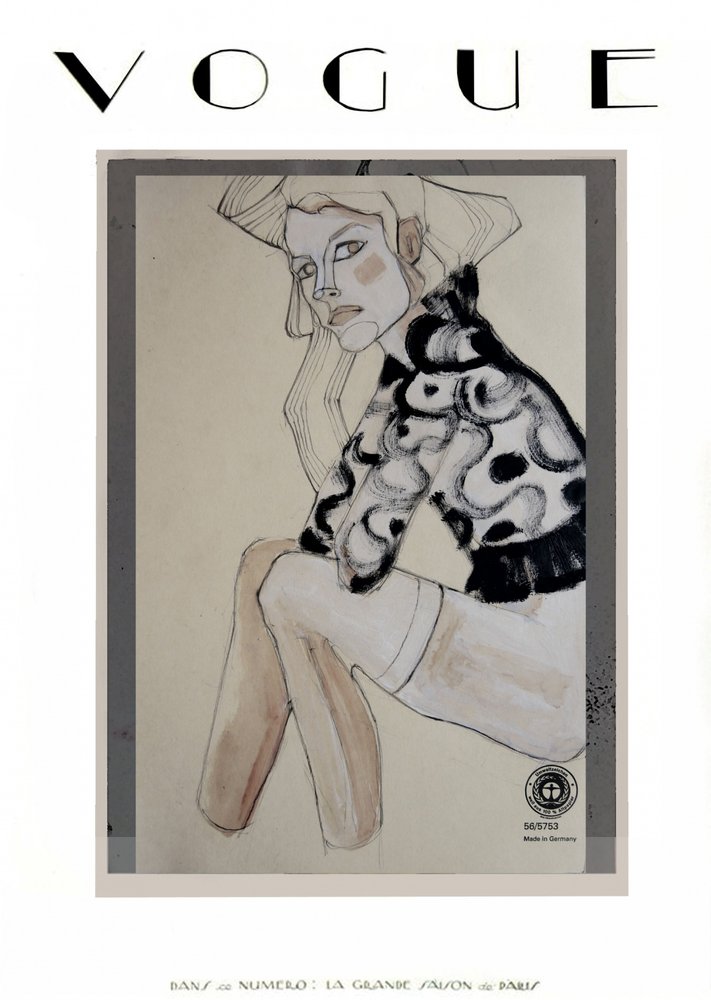 Elegante Modeillustration von Doris Schmitz