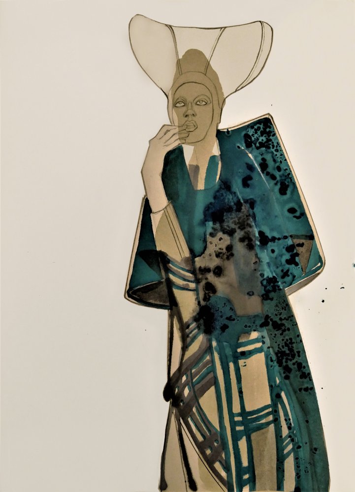 Elegantes Modeporträt von Doris Schmitz