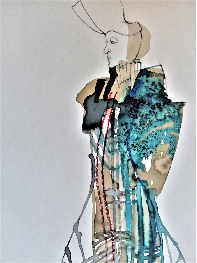 Elegantes Modeporträt von Doris Schmitz