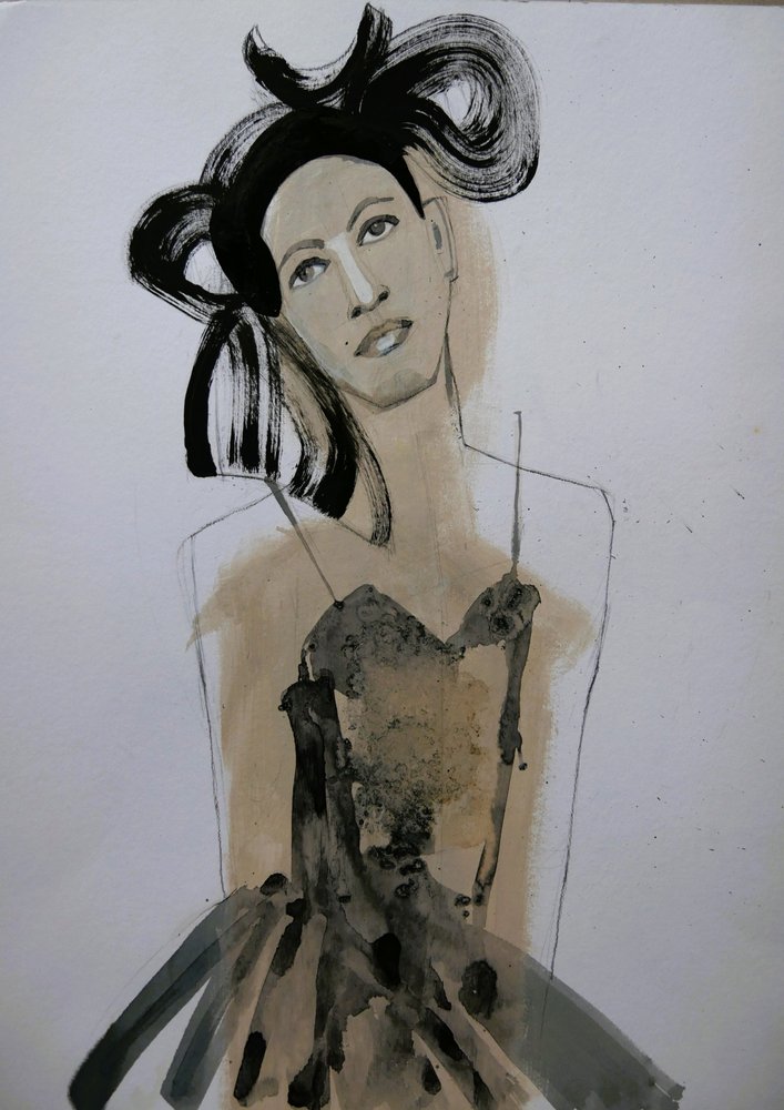Elegantes Modeporträt von Doris Schmitz
