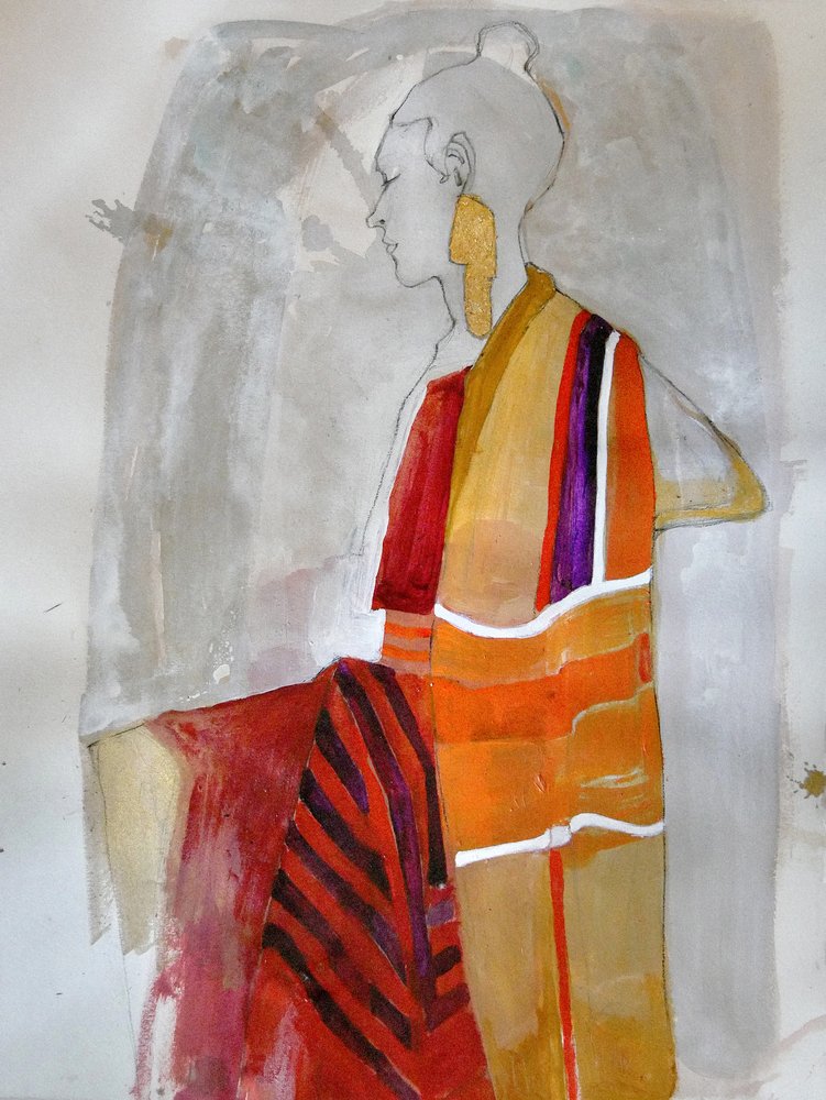 Elegantes Profil in Streifen von Doris Schmitz