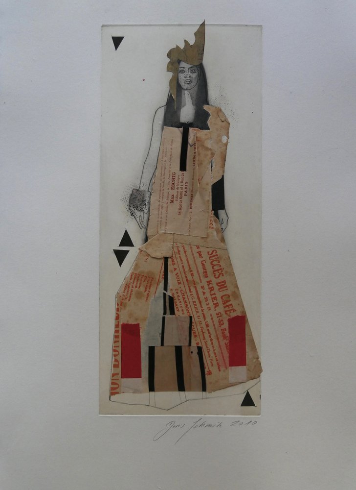 Modekönigin-Collage von Doris Schmitz