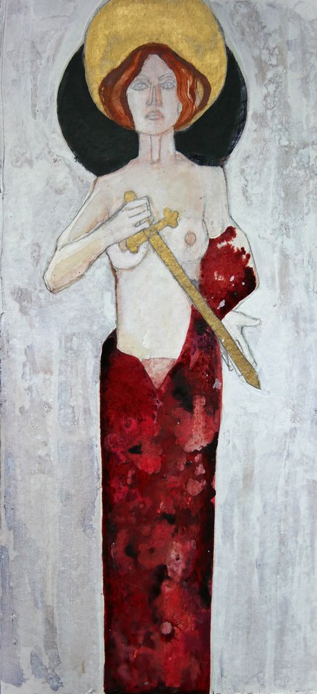 Göttin mit Schwert von Doris Schmitz