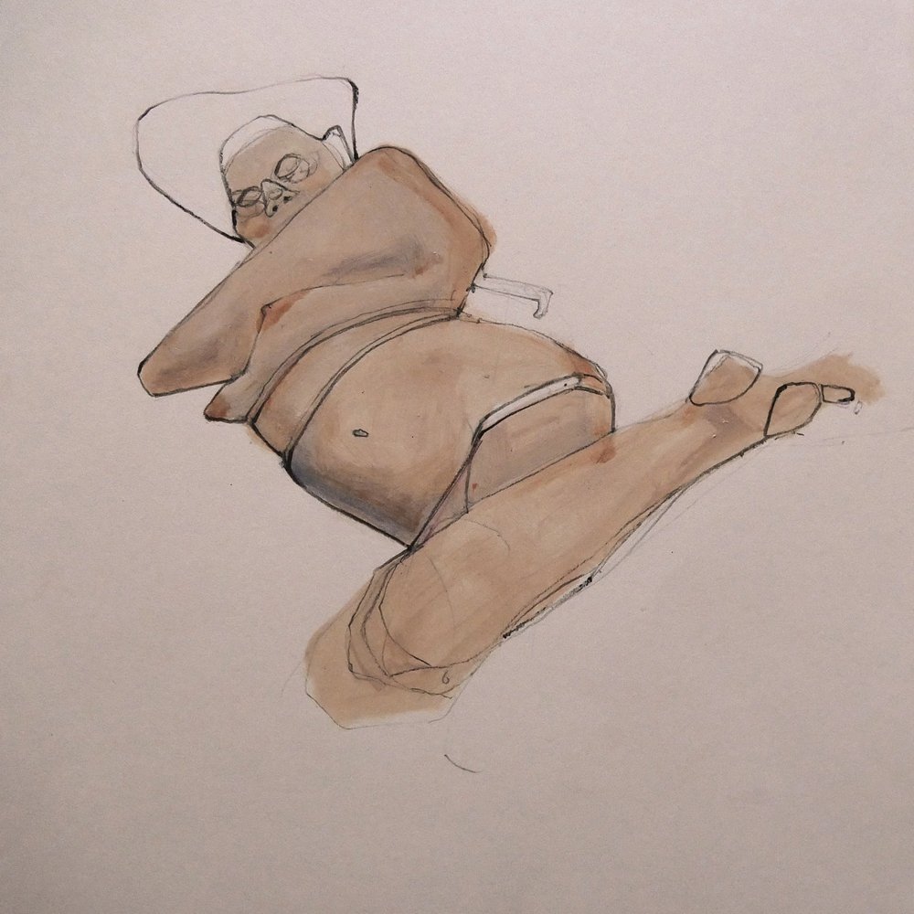 Entspannte Strandfrau von Doris Schmitz