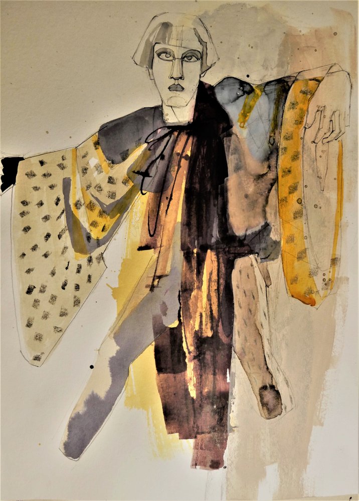 Stilisiertes Modeporträt von Doris Schmitz