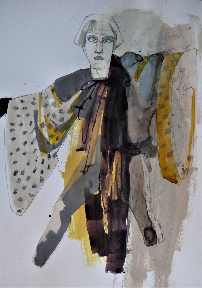 Stilisierte Kimono-Mode von Doris Schmitz
