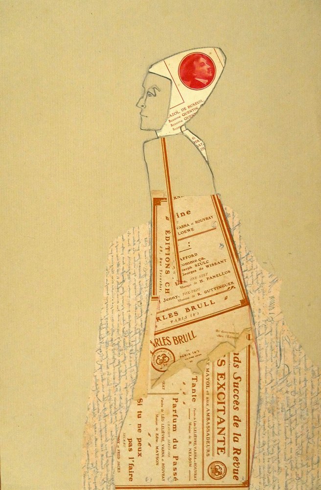 Vintage-Papierprofil von Doris Schmitz