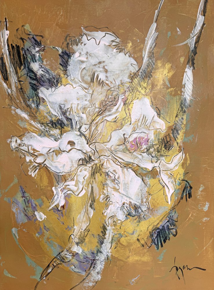Leuchtende weiße Blüte von Dorothy Fagan