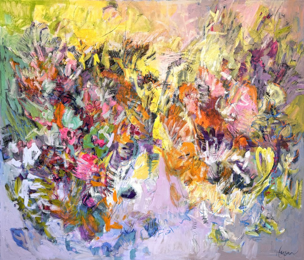 Lebendiges Blumenabstrakt von Dorothy Fagan