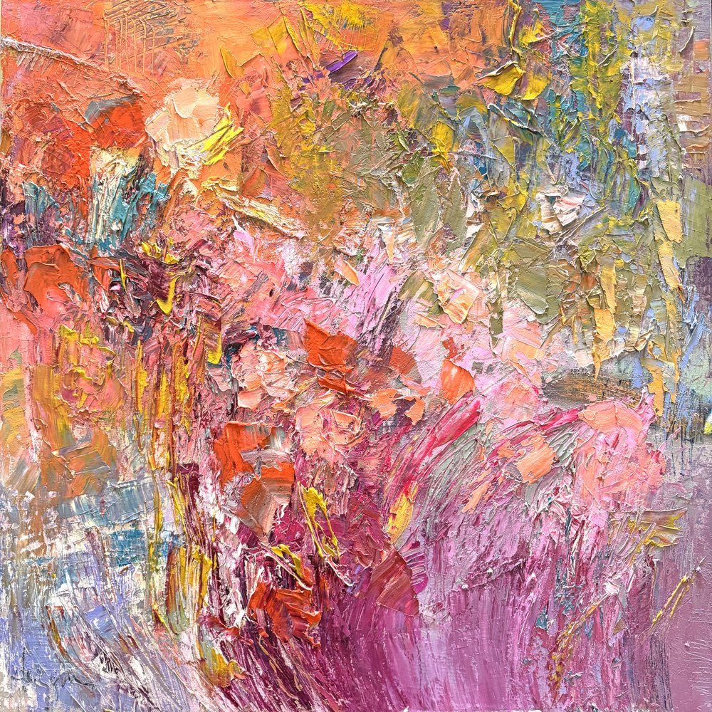 Lebendige Impasto-Blumen von Dorothy Fagan