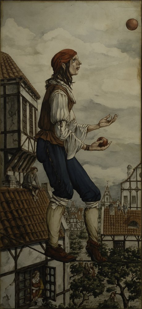 Riesiger Jongleur in der Altstadt von Ekaterina Andersson