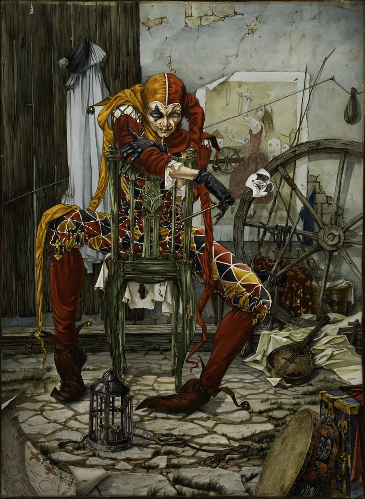 Geheimnisvolle Harlekinfigur von Ekaterina Andersson