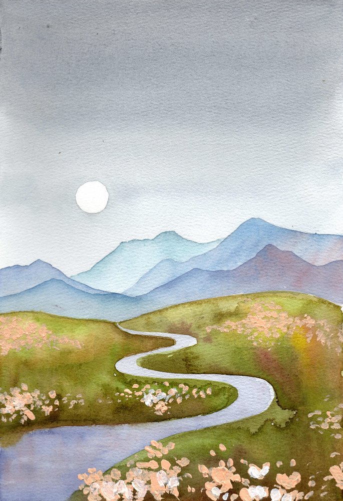 Ruhiger Bergweg von Ekaterina Prisich