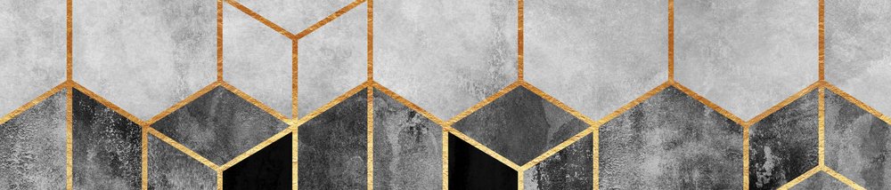 Goldene geometrische Marmor von Elisabeth Fredriksson