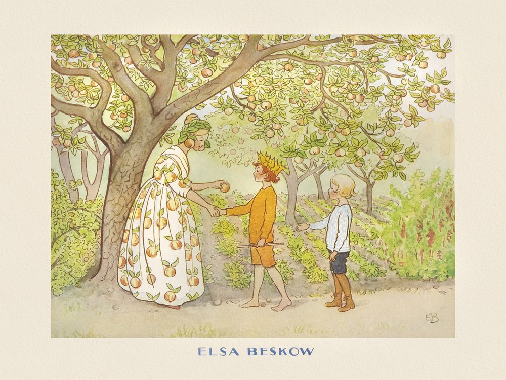 Lasse Liten Im Garten von Elsa Beskow