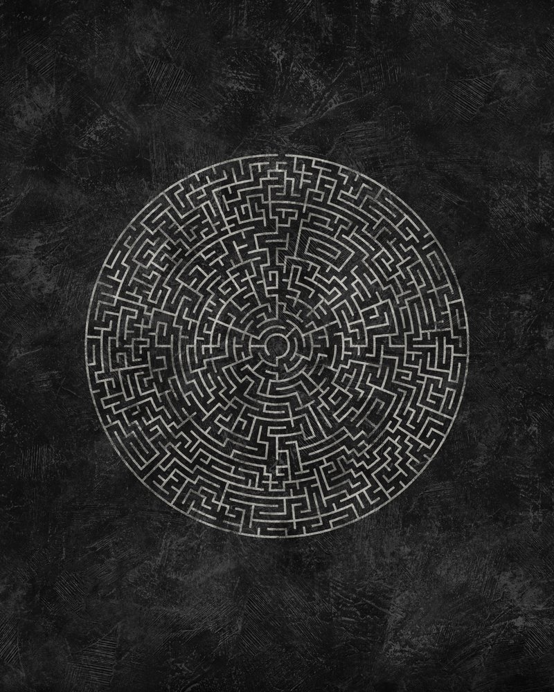 Komplexes kreisförmiges Labyrinth von Ema Paraschiv