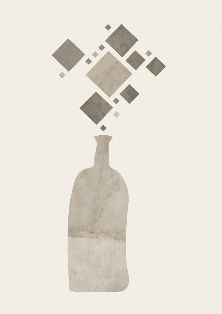 Minimalistische Diamantvase von Ema Paraschiv