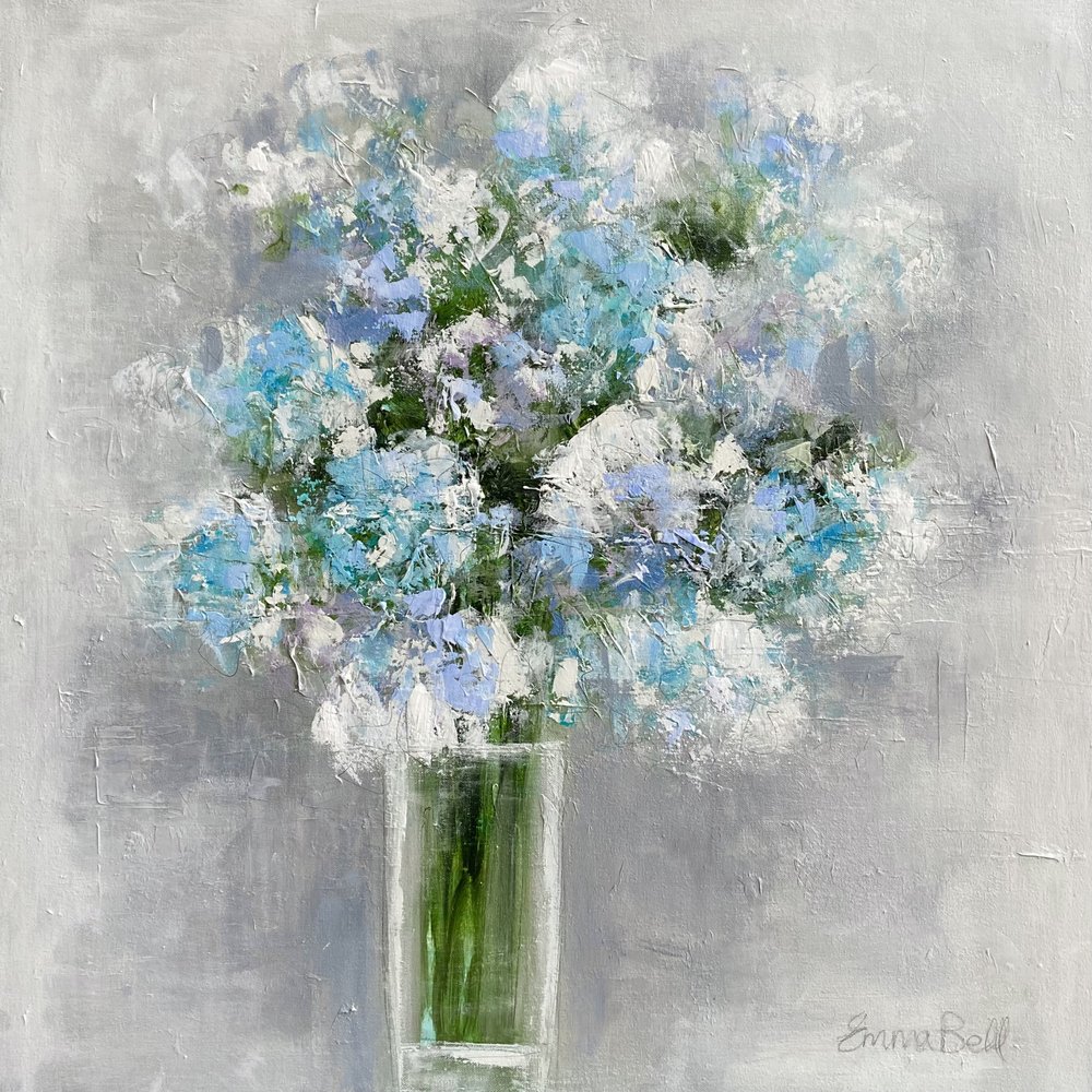 Weiche blaue Blumen von Emma Bell