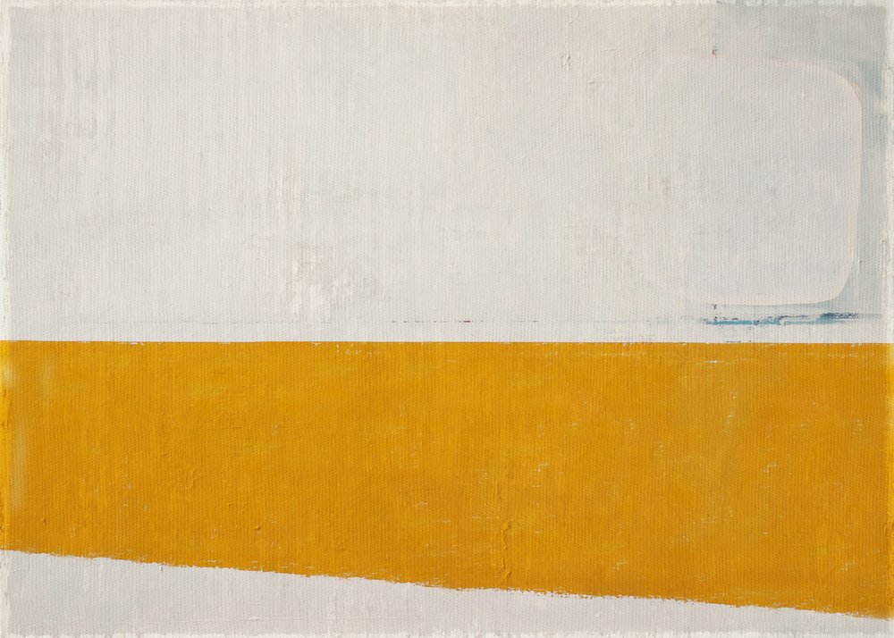 Minimalistischer Gelber Horizont von Fernando Vieira