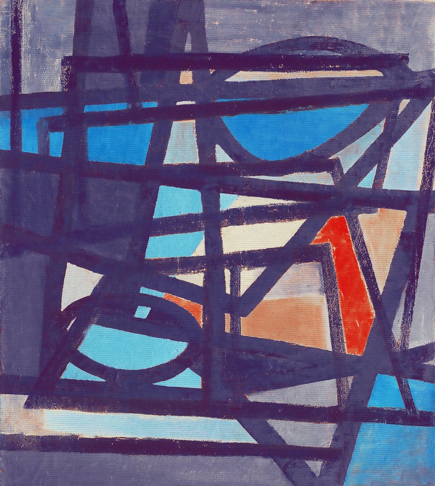 Lebhaftes Geometrisches Abstrakt von Fernando Vieira