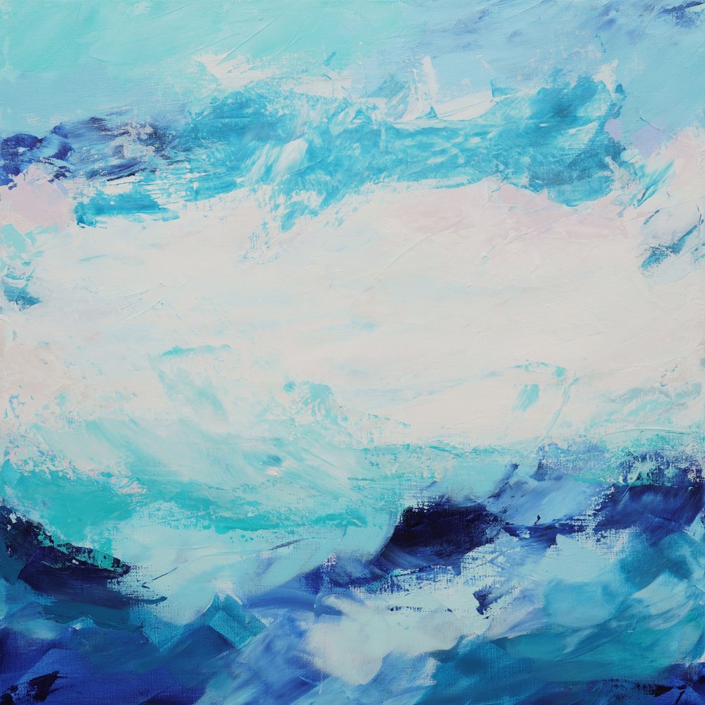 Dynamische Ozeanblues von Françoise Wattré