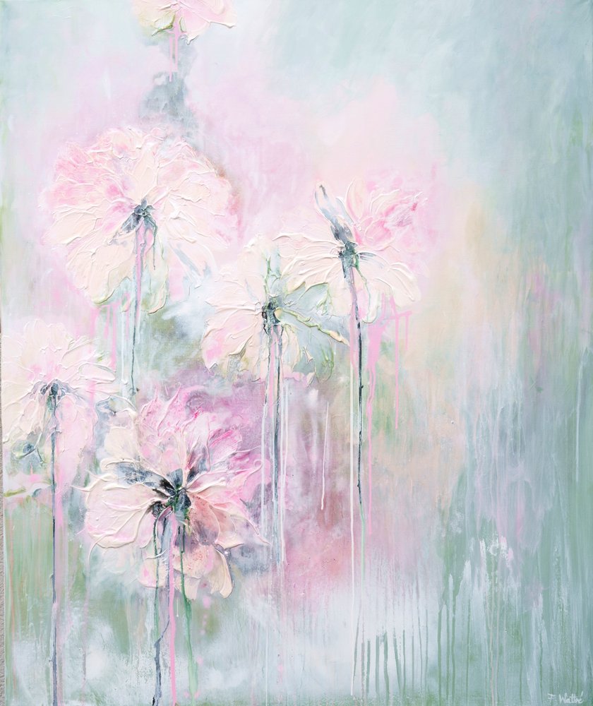Weiche Pastellblüten von Françoise Wattré