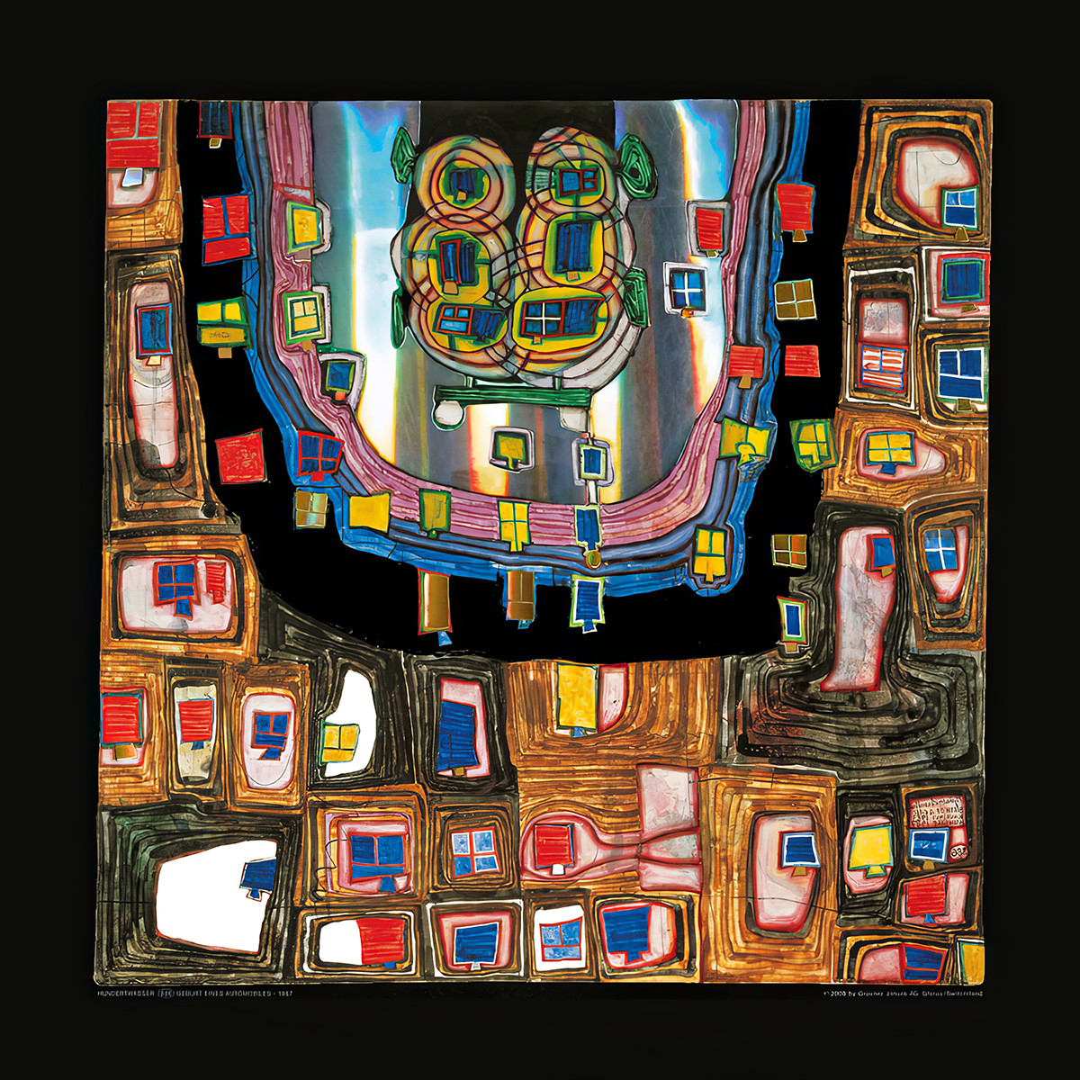 Geburt eines Automobils von Friedensreich Hundertwasser
