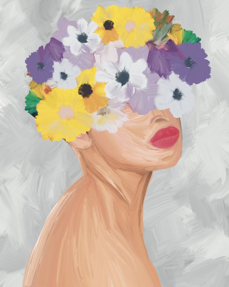 Lebendige Blumenkrone von GIovanna Gil Alves
