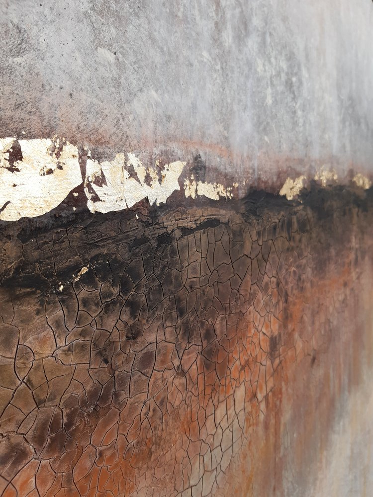 Goldene Rissige Erde von Gabriela Aleksandra Szuba