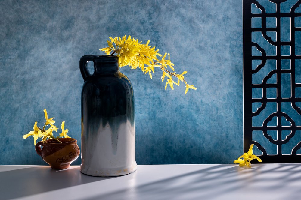 Elegante Forsythien Stillleben von GaoSL