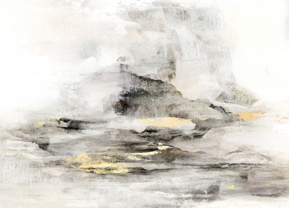 Abstrakte Goldlandschaft von Gemma Bardot