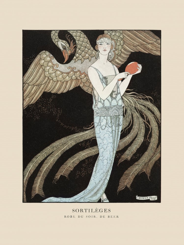 Sortilèges Abendkleid, De Beer (1922) von George Barbier von George Barbier
