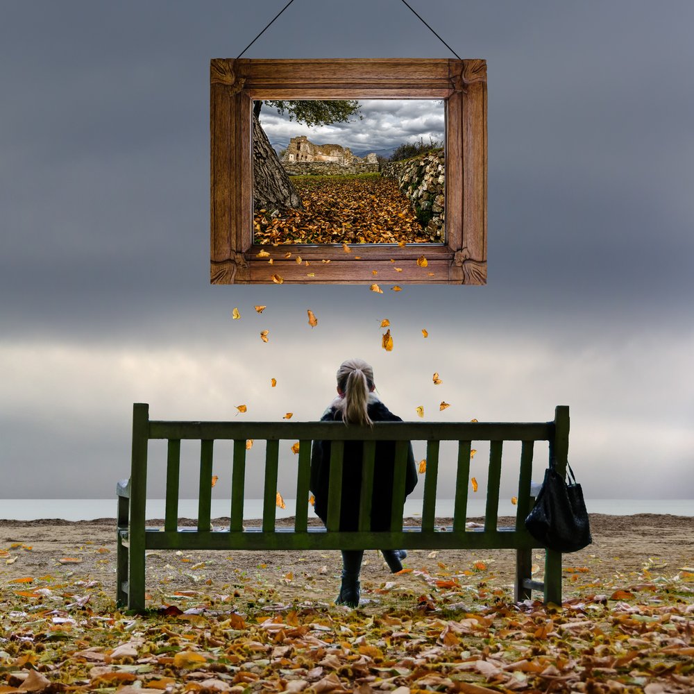 Gerahmte Herbstbetrachtung von George Digalakis