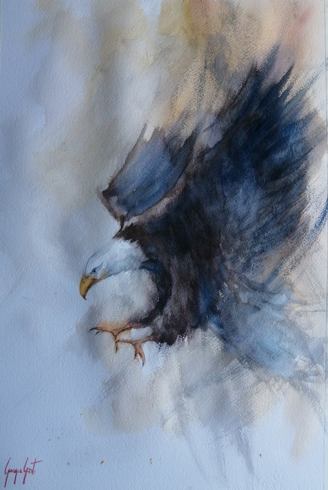 Kraftvoller Adlerflug von Giorgio Gosti