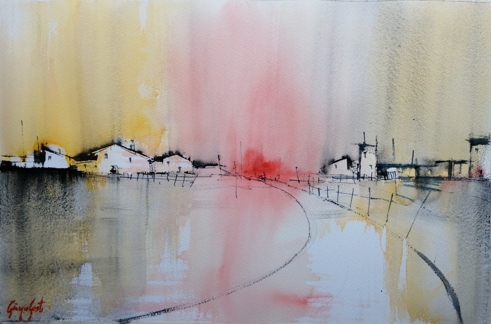 Wasserdorf Farben von Giorgio Gosti
